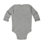 Infant Bodysuit — “Born to Fish” Woodland Fish Graphic Long Sleeve Baby Onesie