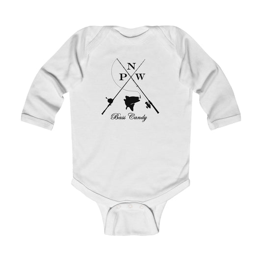 Northwest Bass Baby Bodysuit – 'NW Bass Country' Fishing Infant Onesie