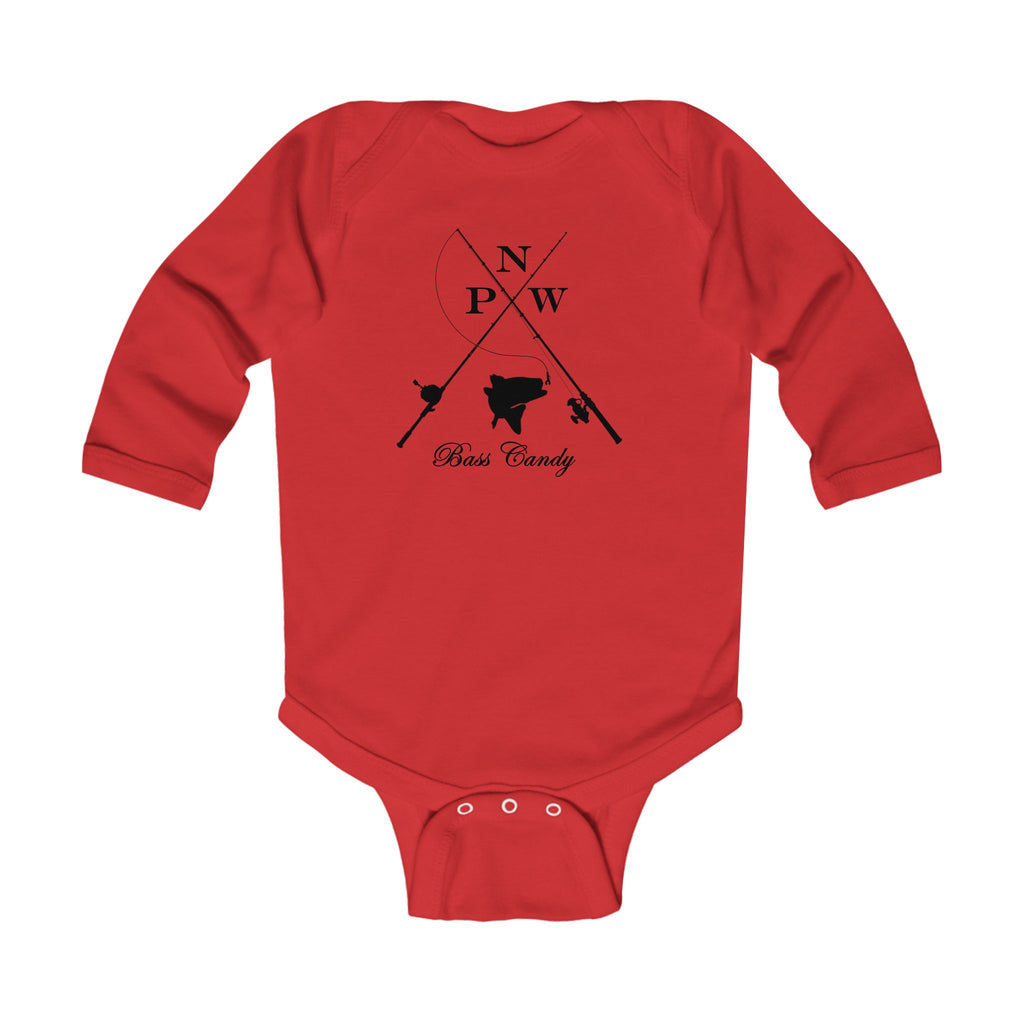 Northwest Bass Baby Bodysuit – 'NW Bass Country' Fishing Infant Onesie