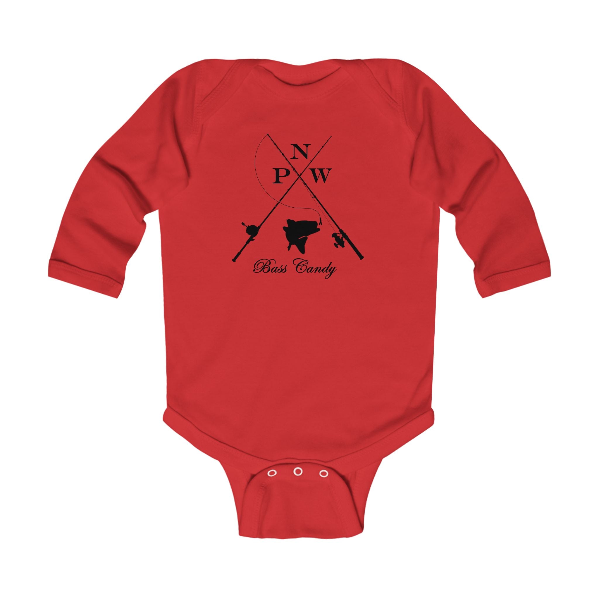 Northwest Bass Baby Bodysuit – 'NW Bass Country' Fishing Infant Onesie