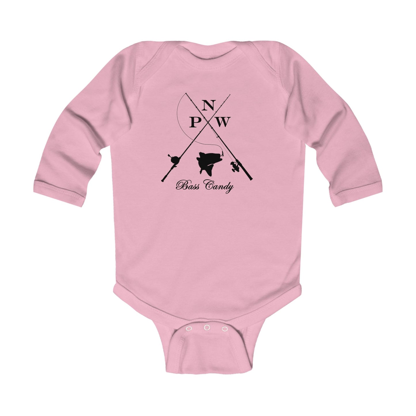 Northwest Bass Baby Bodysuit – 'NW Bass Country' Fishing Infant Onesie