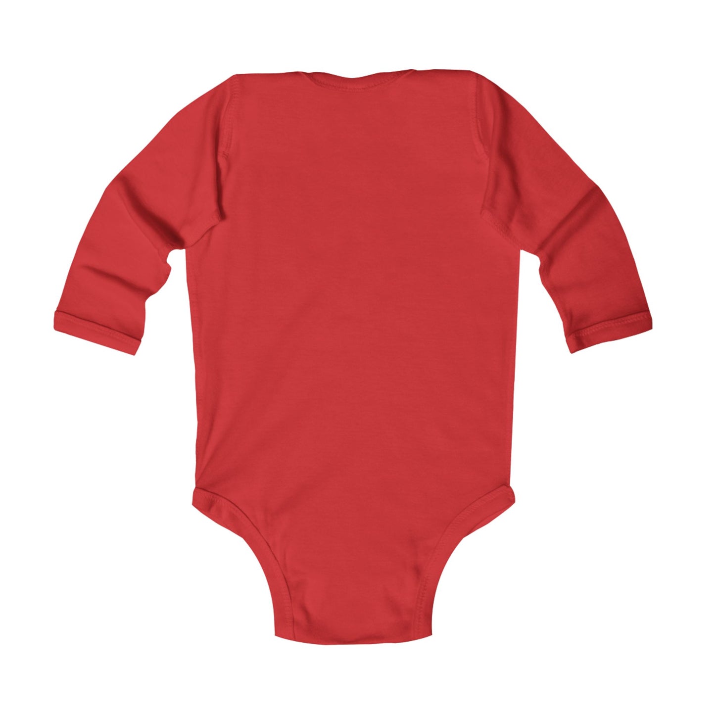 Infant Bodysuit — “Born to Fish” Woodland Fish Graphic Long Sleeve Baby Onesie