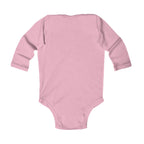 Infant Bodysuit — “Born to Fish” Woodland Fish Graphic Long Sleeve Baby Onesie