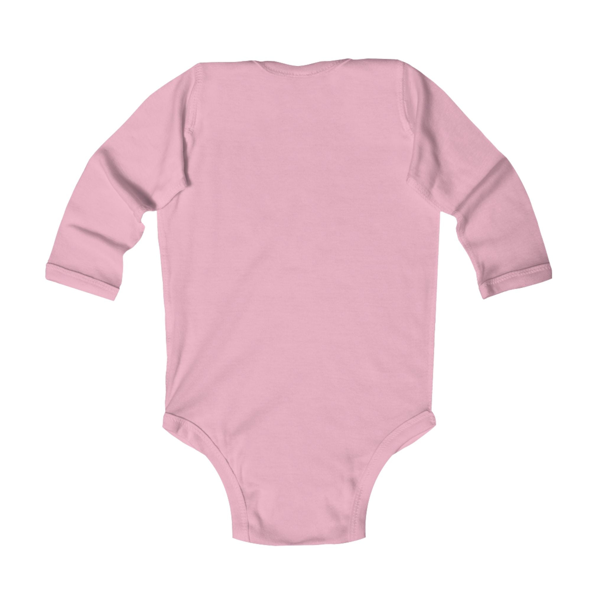 Infant Bodysuit — “Born to Fish” Woodland Fish Graphic Long Sleeve Baby Onesie