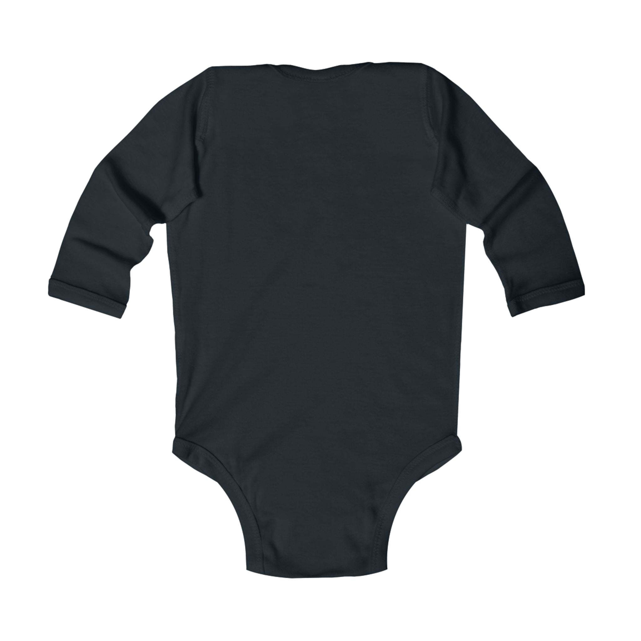 Infant Bodysuit — “Born to Fish” Woodland Fish Graphic Long Sleeve Baby Onesie
