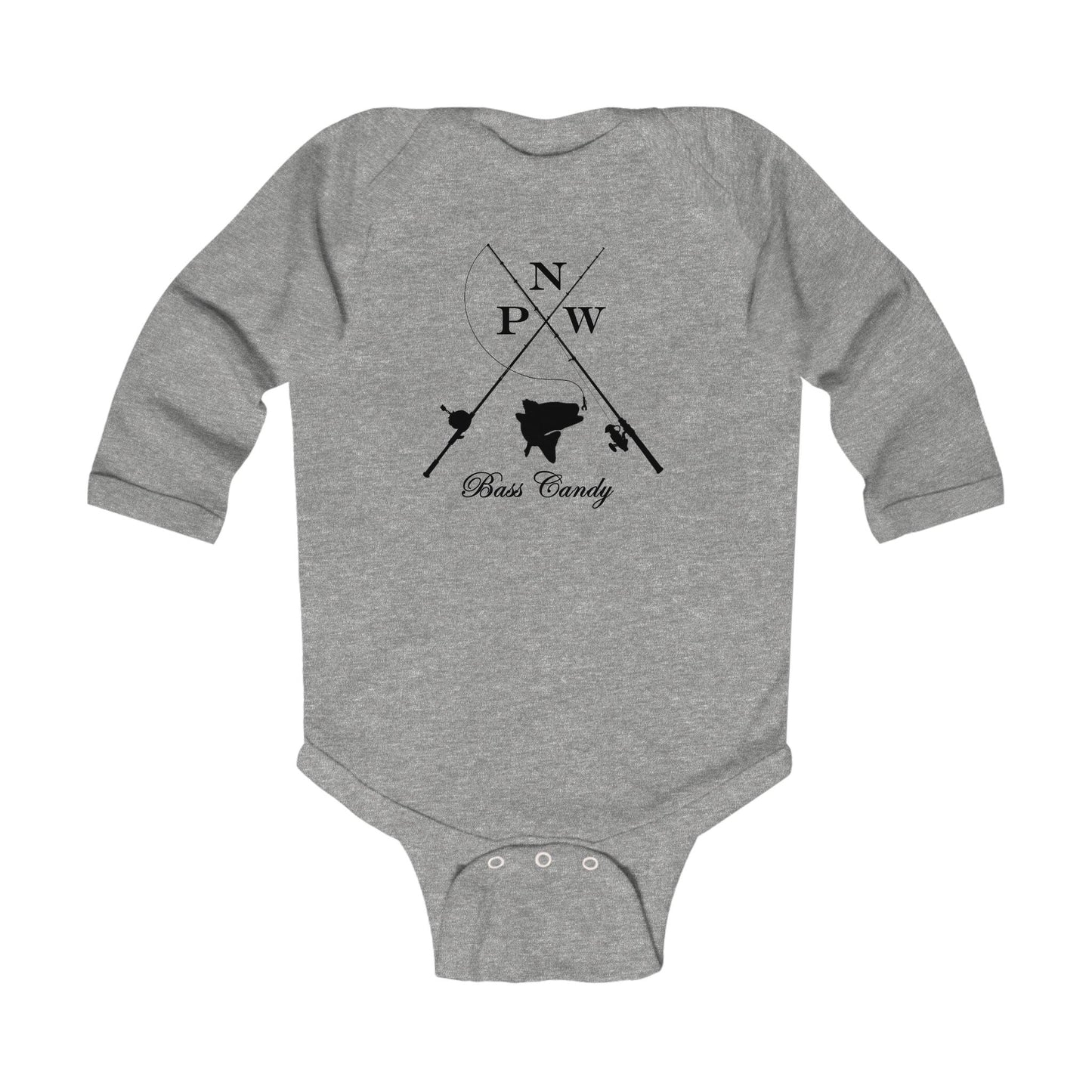 Northwest Bass Baby Bodysuit – 'NW Bass Country' Fishing Infant Onesie